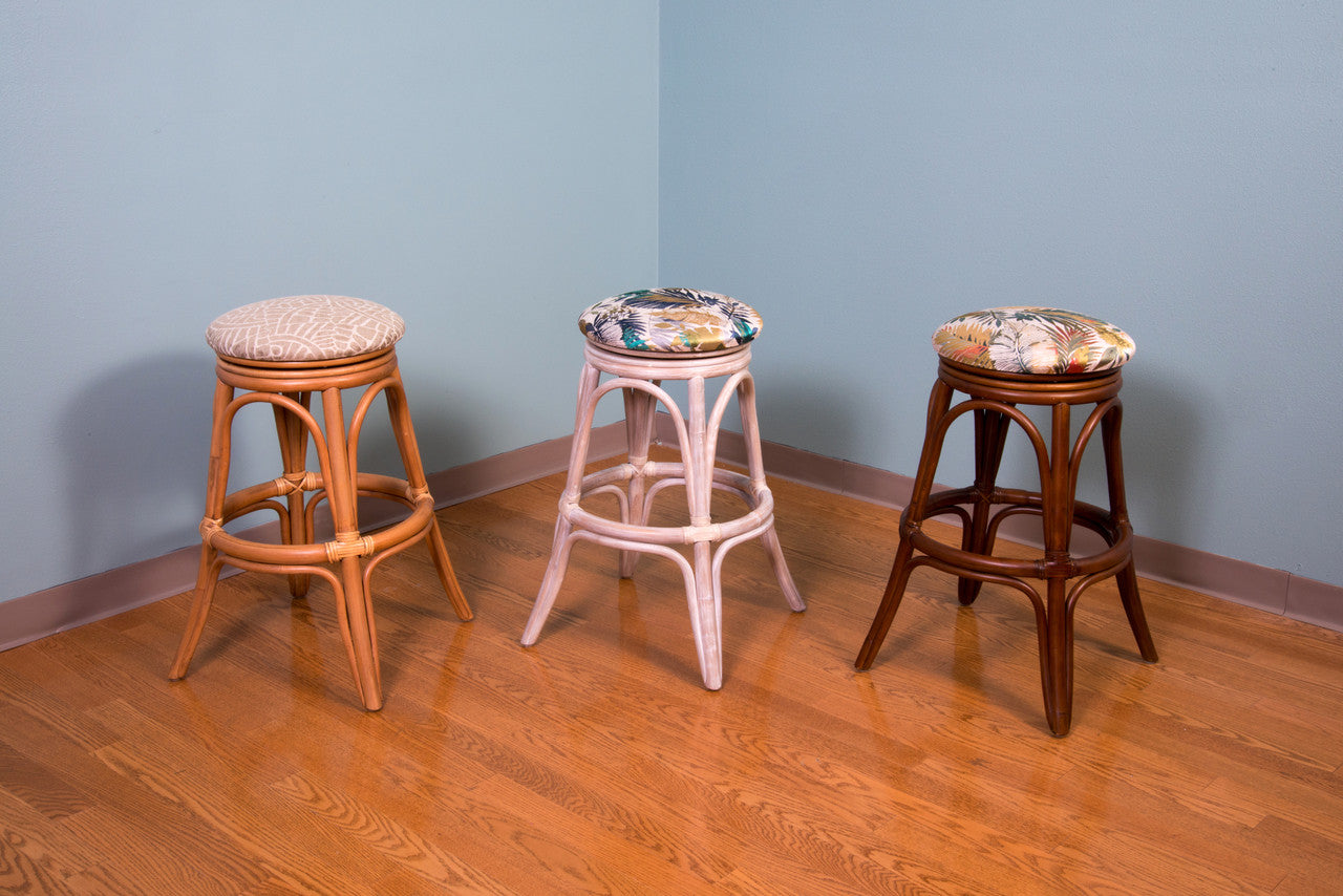 Alexander & Sheridan Universal Rattan Indoor 30" Backless Bar stool