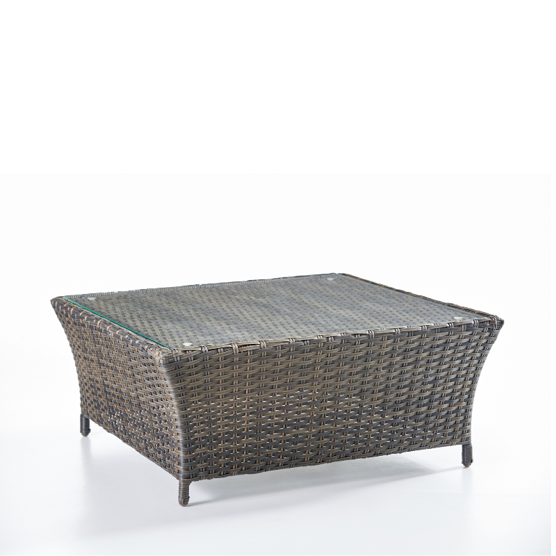South Sea Rattan Panama Square Wicker Chat Table