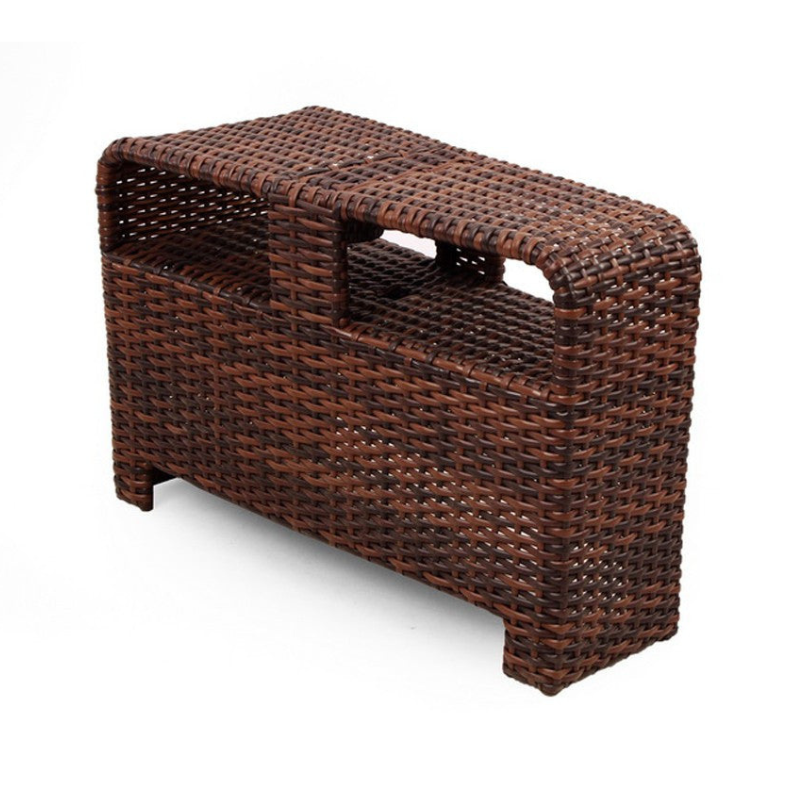 South Sea Rattan Saint Tropez Outdoor Wicker Sectional Wedge Table