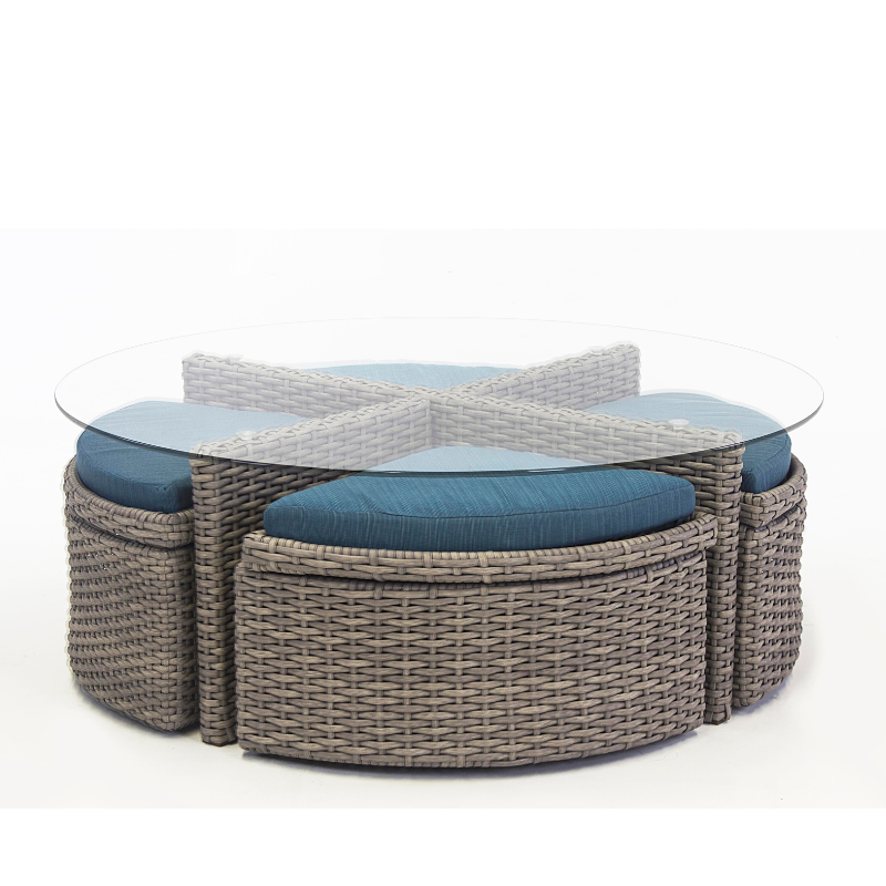 South Sea Rattan Saint Tropez Wicker Sushi Table Ottoman Replacement Cushion