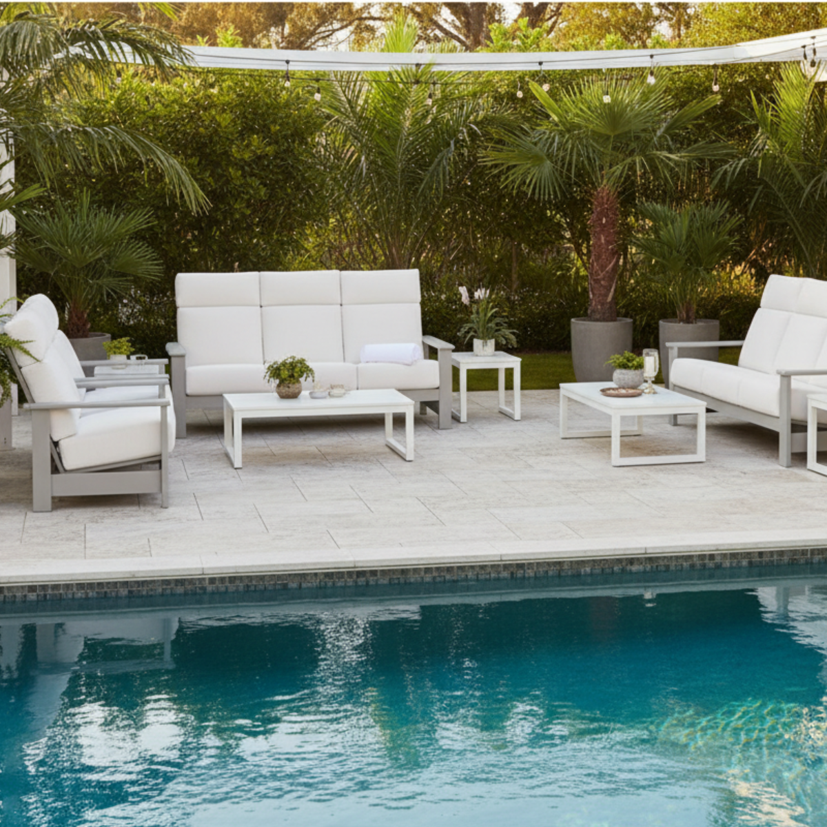 Telescope Casual Leeward MGP Cushion Supreme Three-Seat Sofa w/ MGP Arms