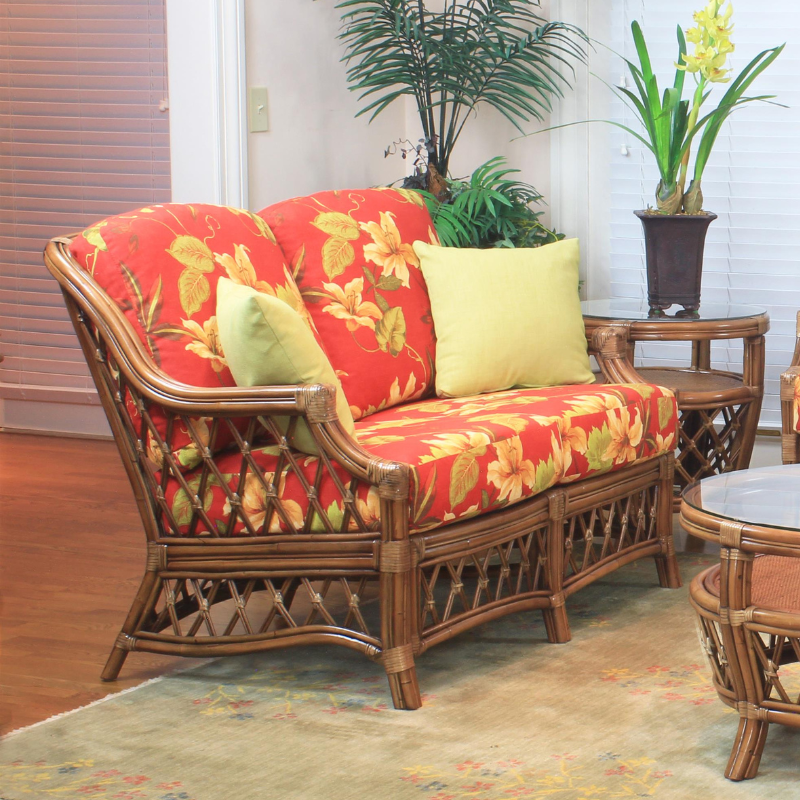 Replacement Cushions for South Sea Rattan Nadine Loveseat