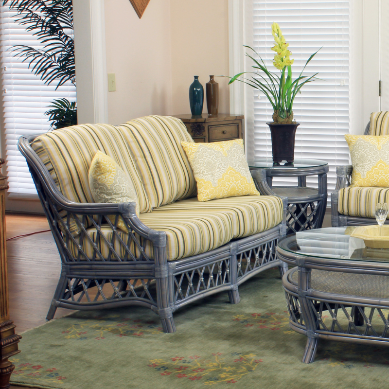 Replacement Cushions for South Sea Rattan Nadine Loveseat