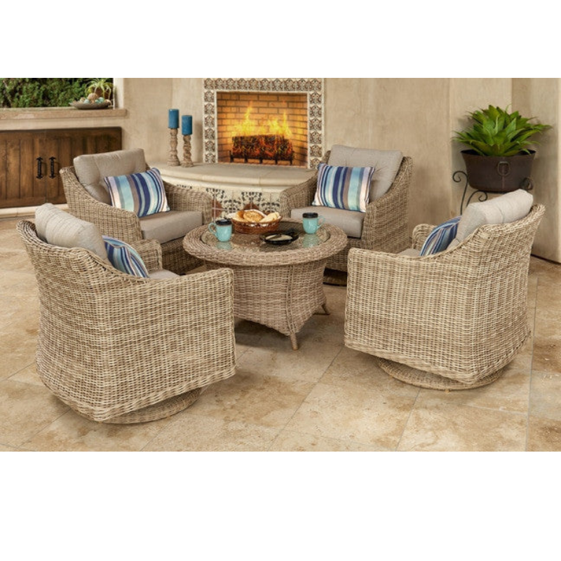 Forever Patio 5 Piece Carlisle Chat Set (Toss Pillows Sold Separately)