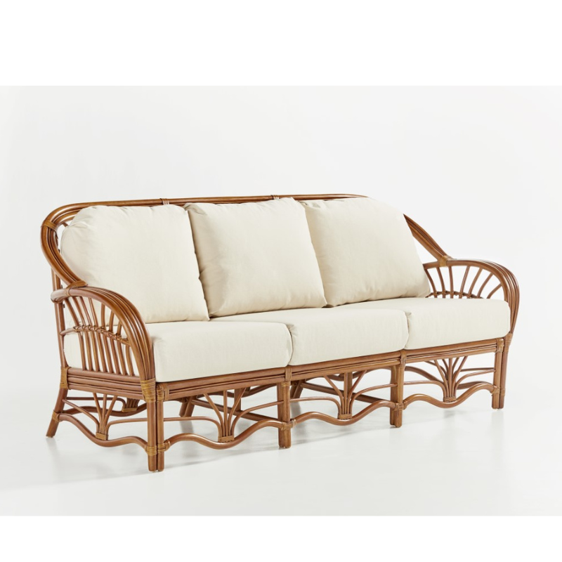 Replacement Cushions for South Sea Rattan Palm Harbor Sofa