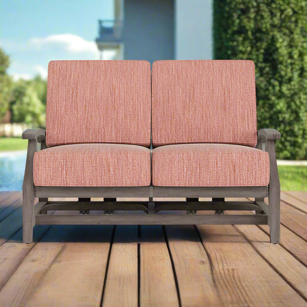 Lloyd Flanders Frontier Spring Rocker Loveseat