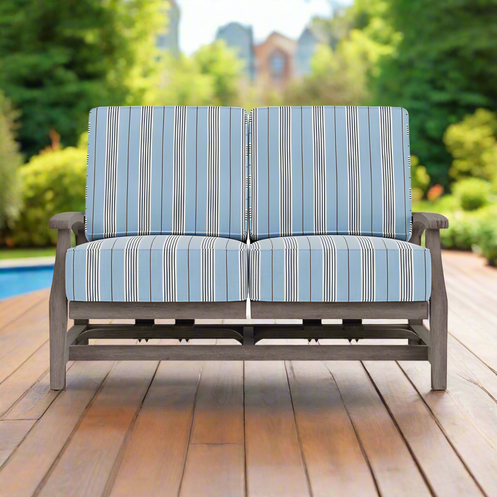 Lloyd Flanders Frontier Spring Rocker Loveseat