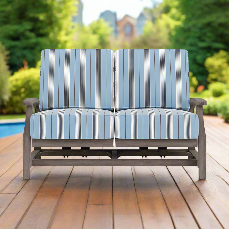 Lloyd Flanders Frontier Spring Rocker Loveseat