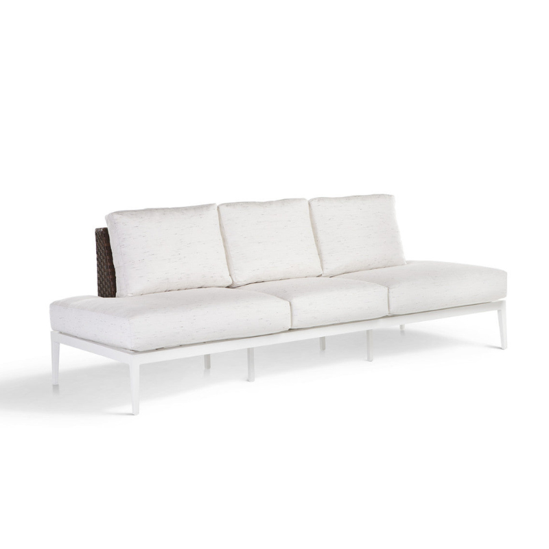 South Sea Rattan Stevie Wicker Sofa With Wrap Around Cushions