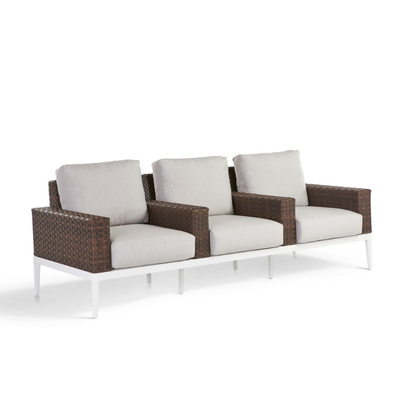 South Sea Rattan Stevie Wicker Theater Sofa
