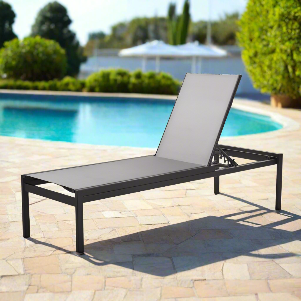 Telescope Casual Kendall Sling Stacking High Bed Armless Chaise