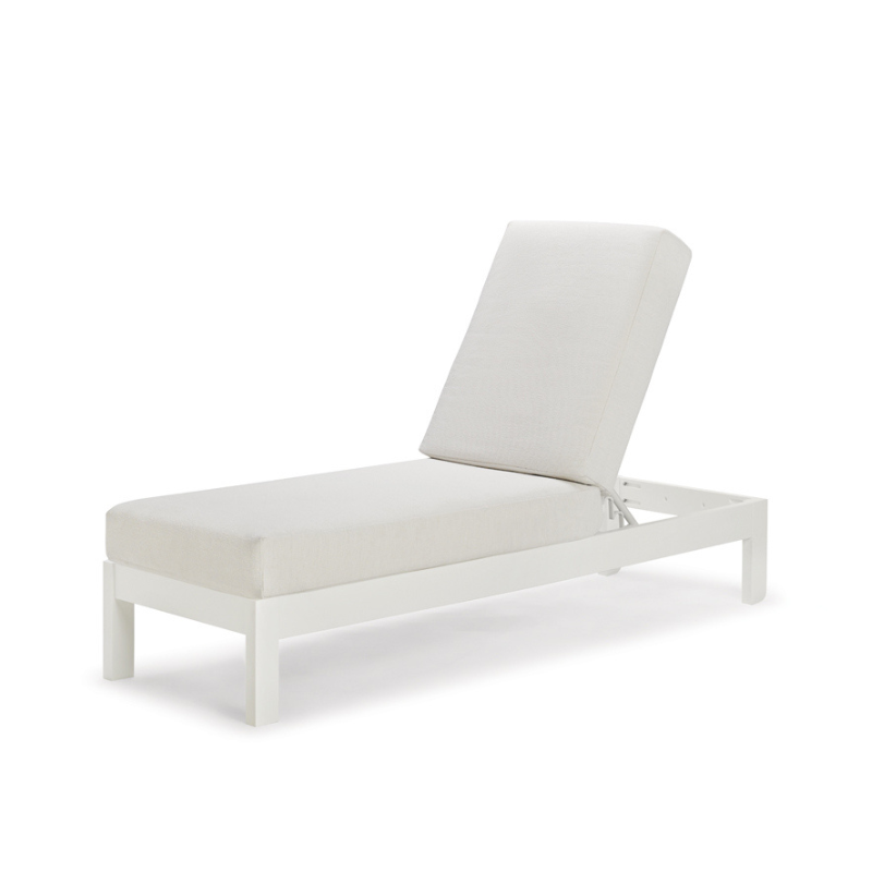 Telescope Casual Leeward MGP Cushion Outdoor Three Position Armless Lay-Flat Chaise