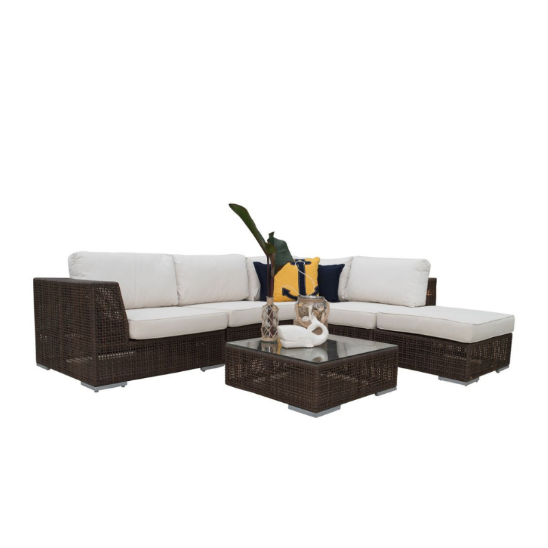 Hospitality Rattan Atlantis 6-Piece Modular Sectional Set