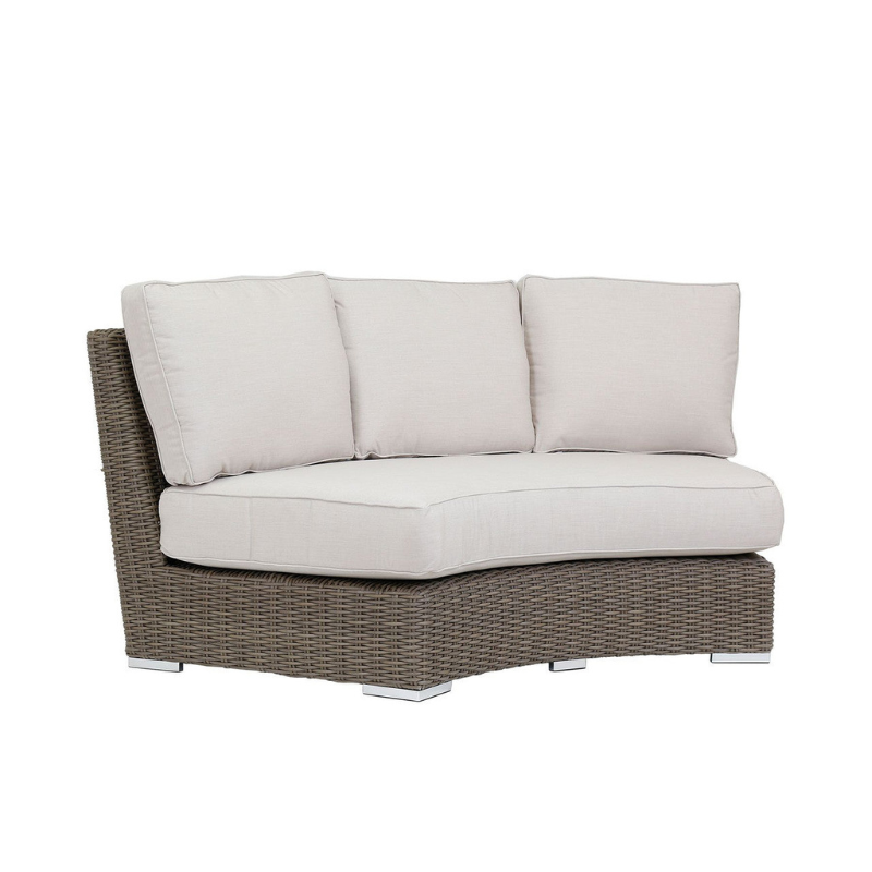 Sunset West Coronado Curved Loveseat With Cushions