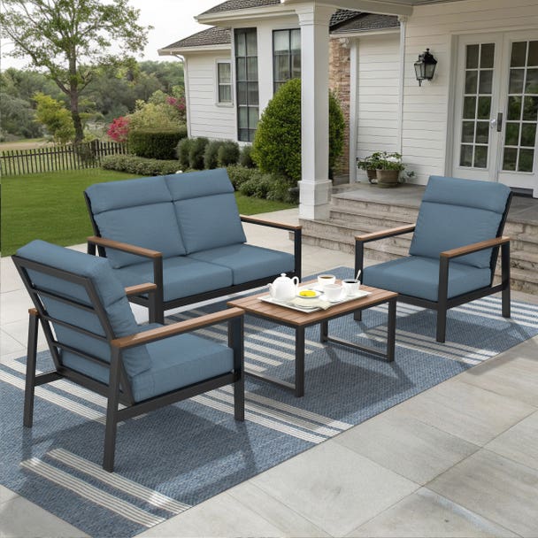 NorthCape International Windsor 4-Piece Conversation Patio Set