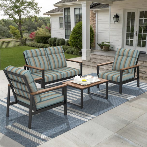NorthCape International Windsor 4-Piece Conversation Patio Set