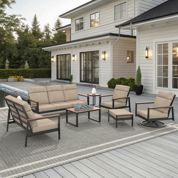 NorthCape International Windsor 8-Piece Ultimate Patio Set