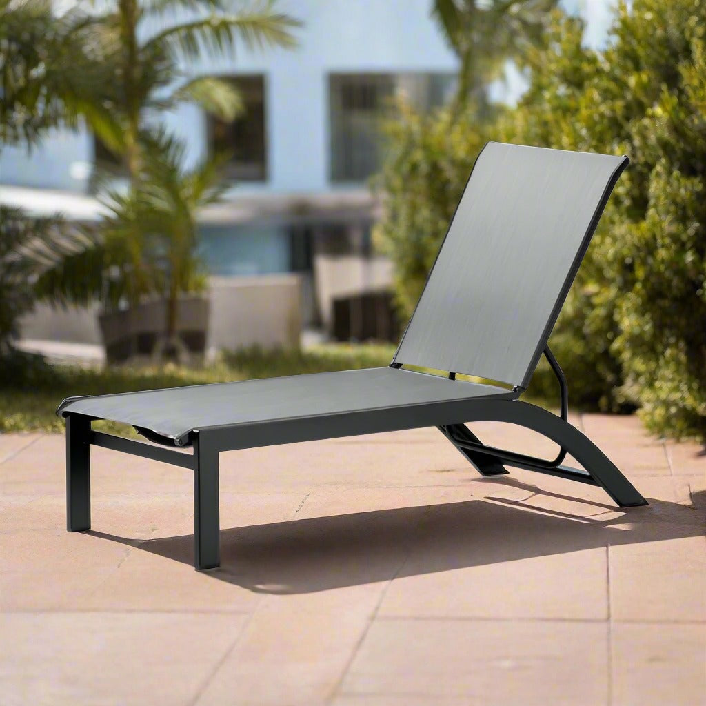 Telescope Casual Kendall Sling Stacking Armless Chaise