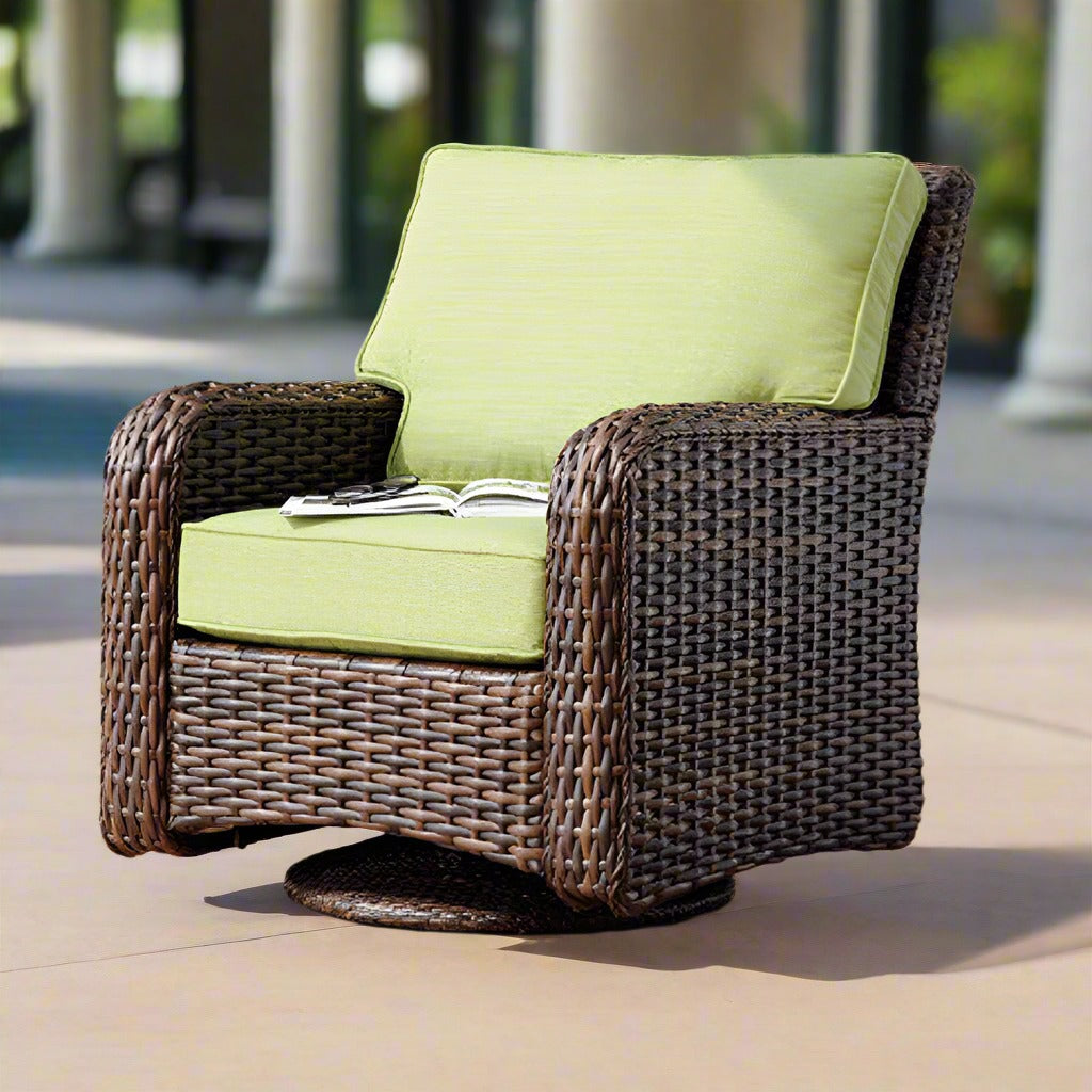 Replacement Cushions for South Sea Rattan Saint Tropez Wicker Swivel Glider