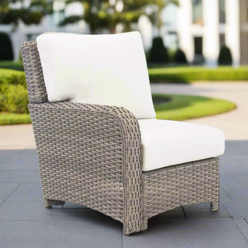 South Sea Rattan Saint Tropez Outdoor Wicker Sectional Left End