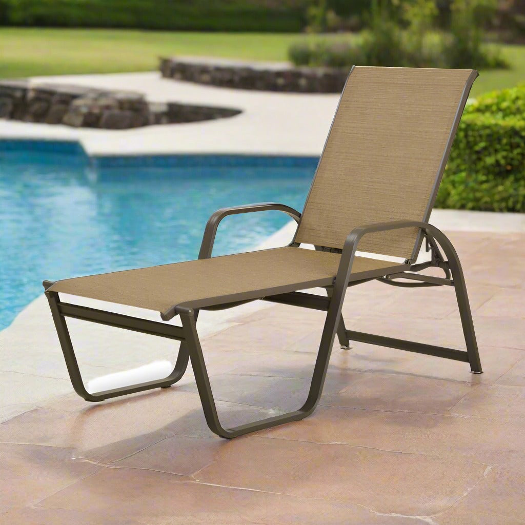 Telescope Casual Aruba II Sling High Bed Lay-Flat Stacking Chaise