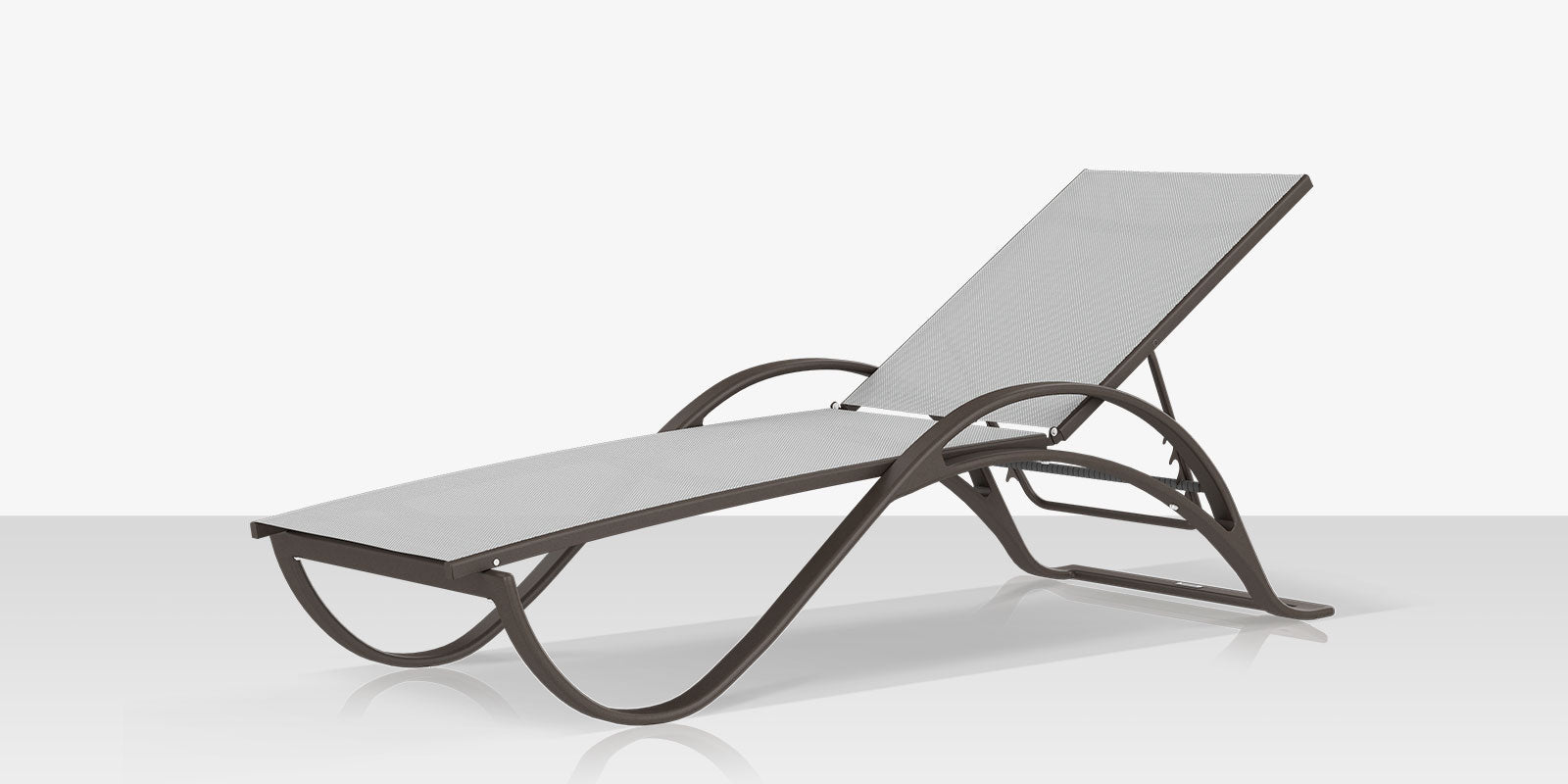 DecoScape Atlantic Sled Chaise With Arms