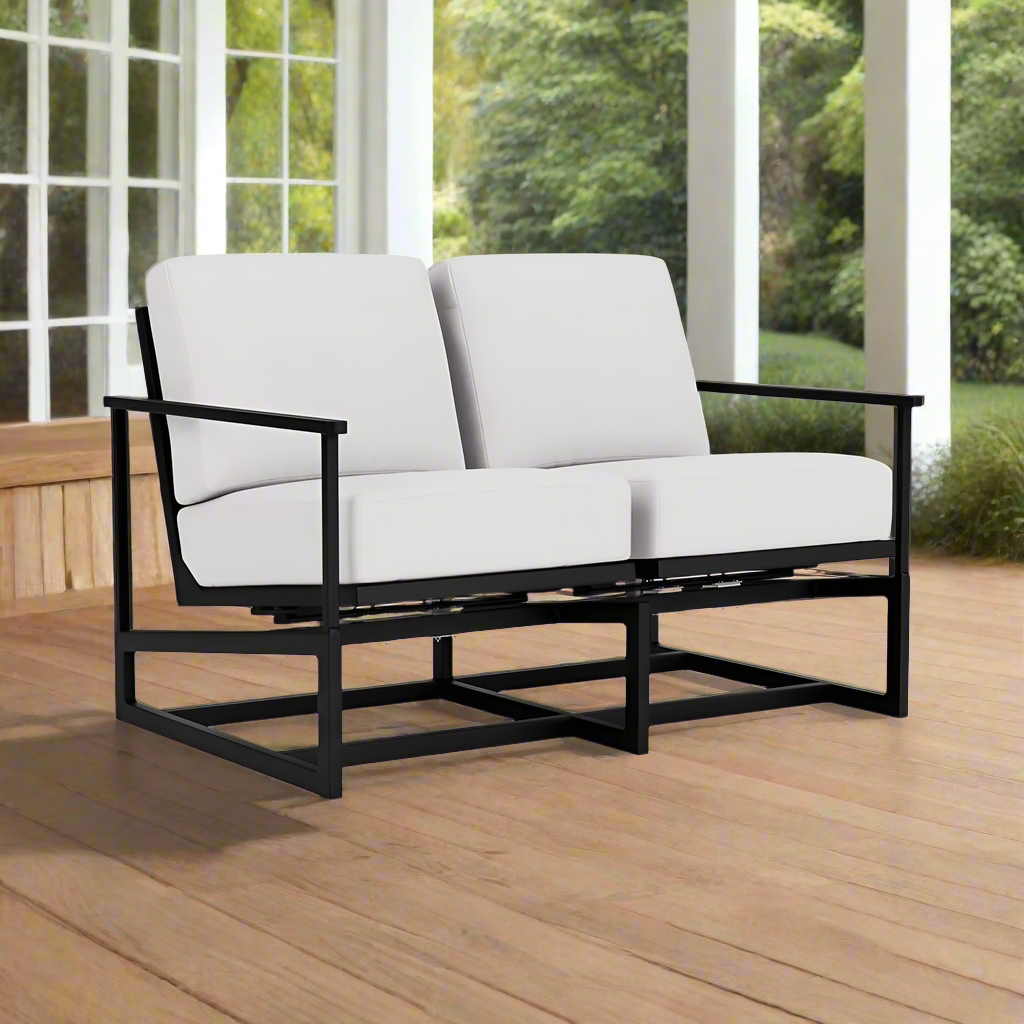 Lloyd Flanders Summit Spring Rocker Loveseat