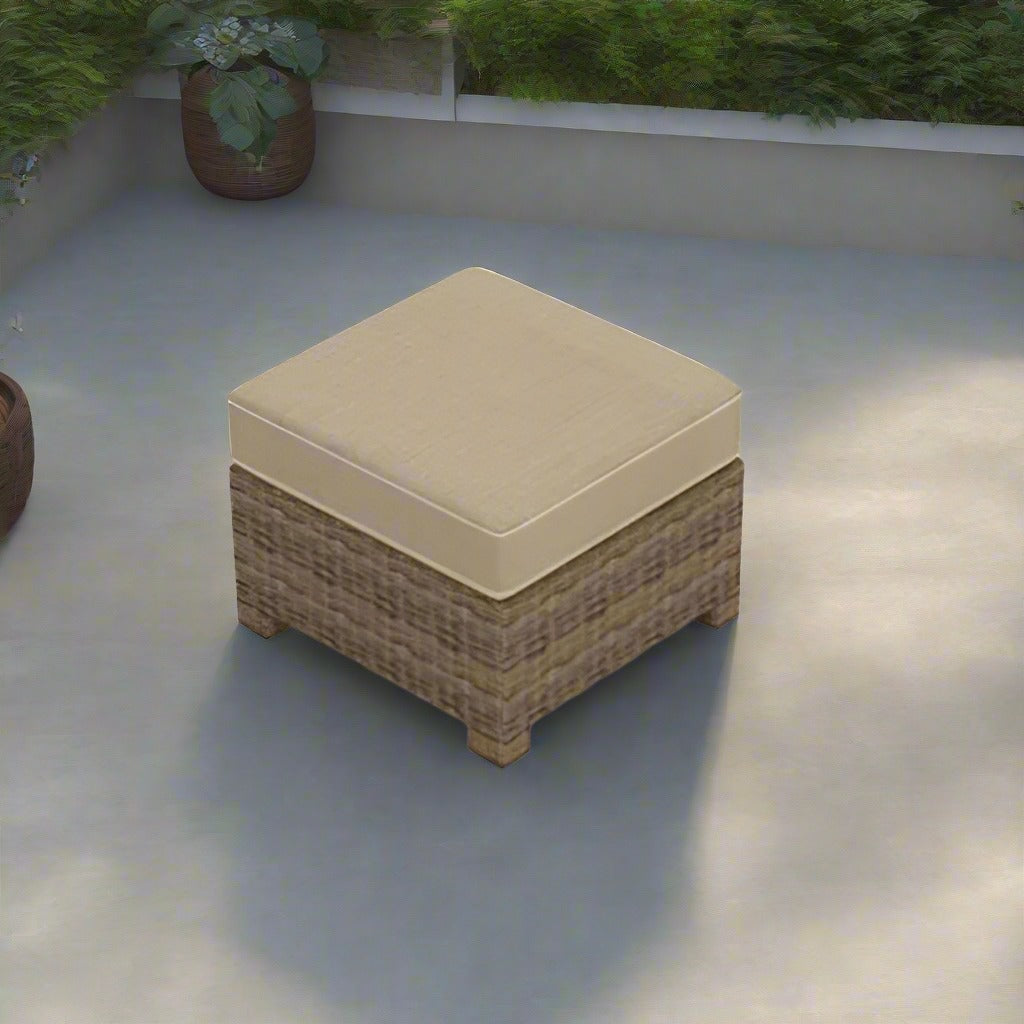 Forever Patio Cypress Square Wicker Ottoman