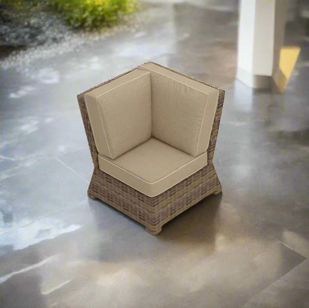 Forever Patio Cypress Wicker Sectional 90 Degree Corner Chair