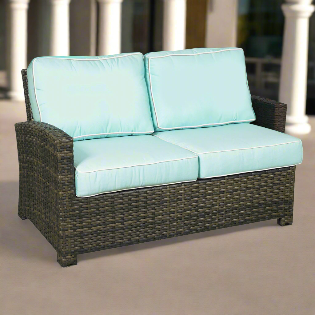 Forever Patio Brookside Wicker Sectional Left Arm Facing Loveseat