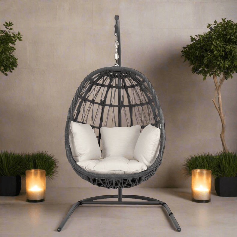 Sunset West Milano Hanging Chair + Milano End Table