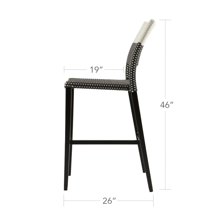 DecoScape Chloe Stackable Bar Side Chair