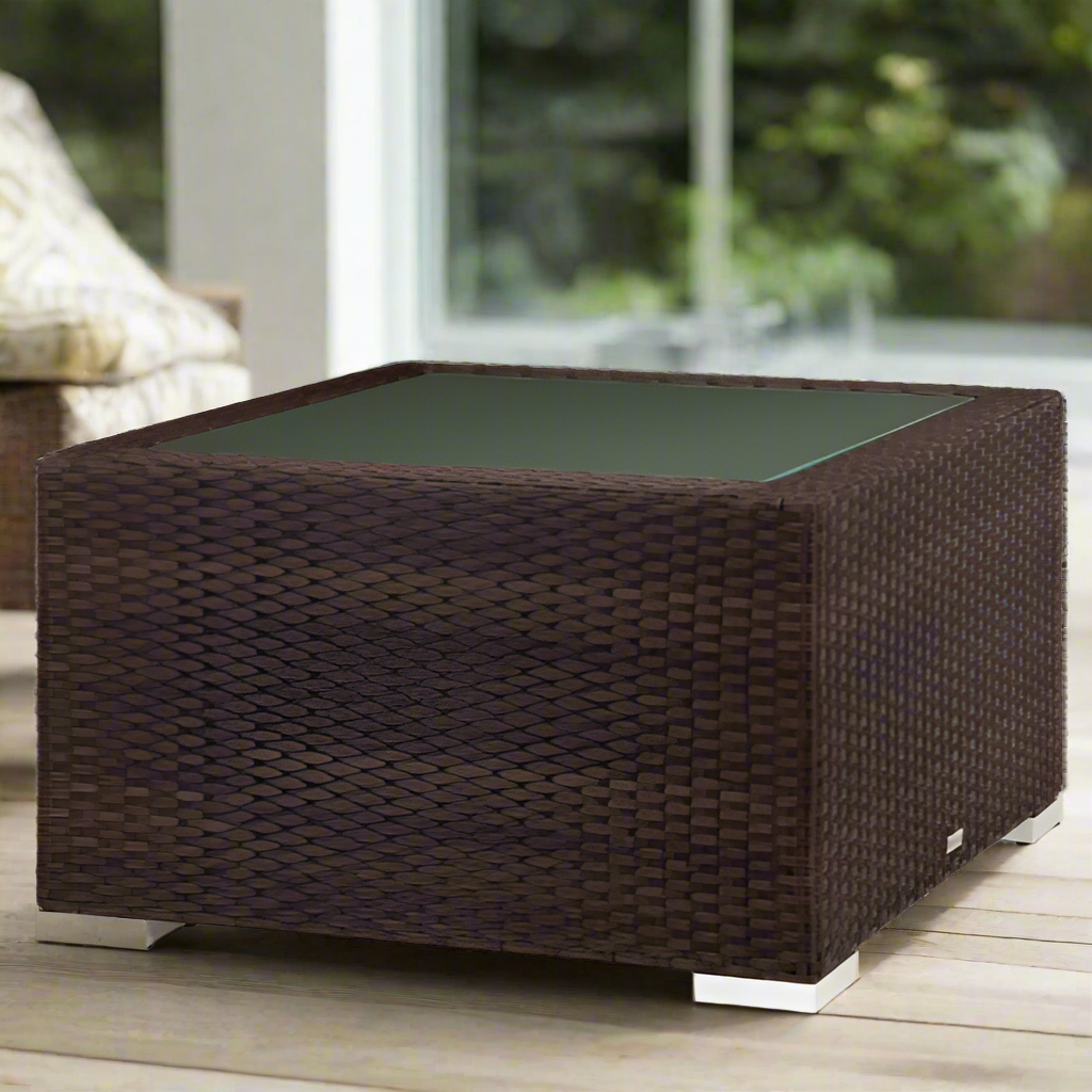 DecoScape Lucaya Square Resin Wicker Coffee Table
