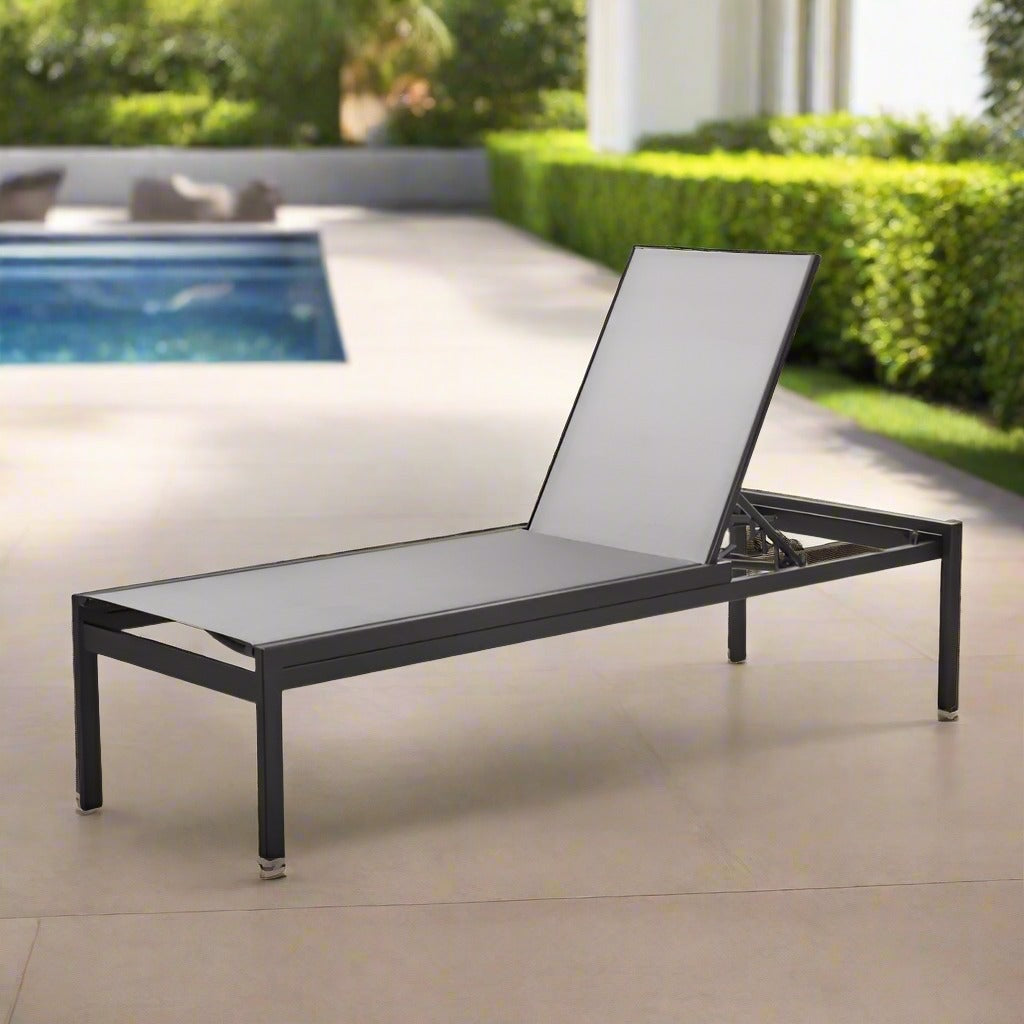 Telescope Casual Kendall Sling Stacking High Bed Armless Chaise