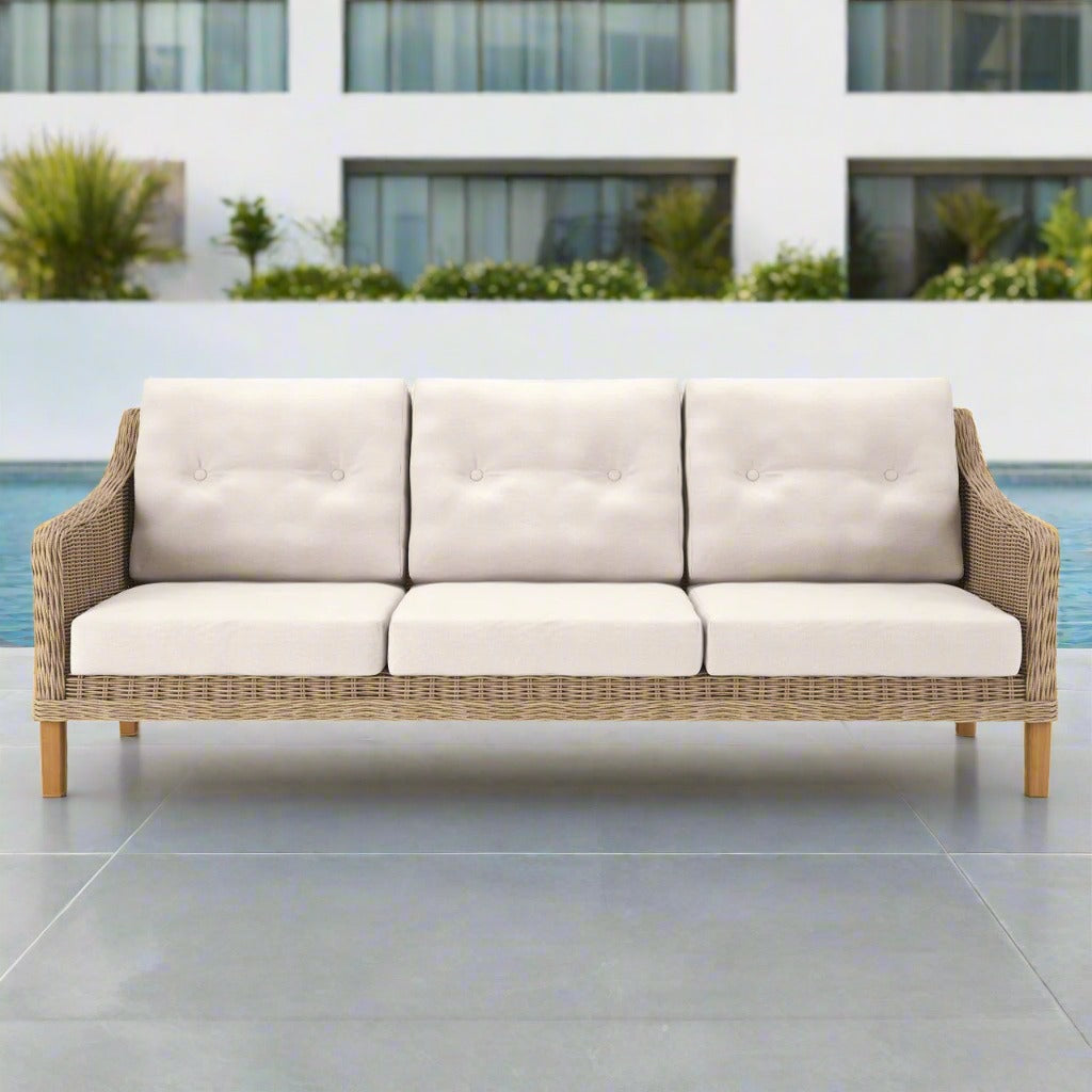 Forever Patio Carlisle Wicker 3 Seat Sofa
