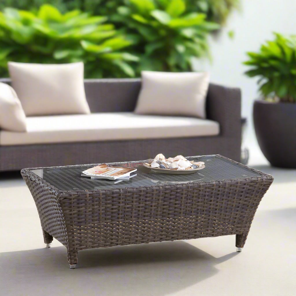 South Sea Rattan Panama Wicker Coffee Table