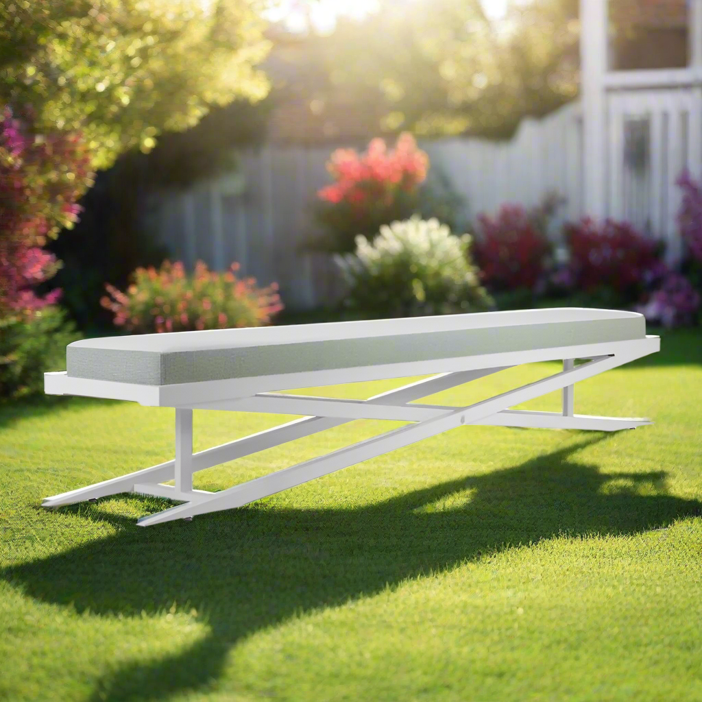 DecoScape Dynasty Aluminum 120inch Bench