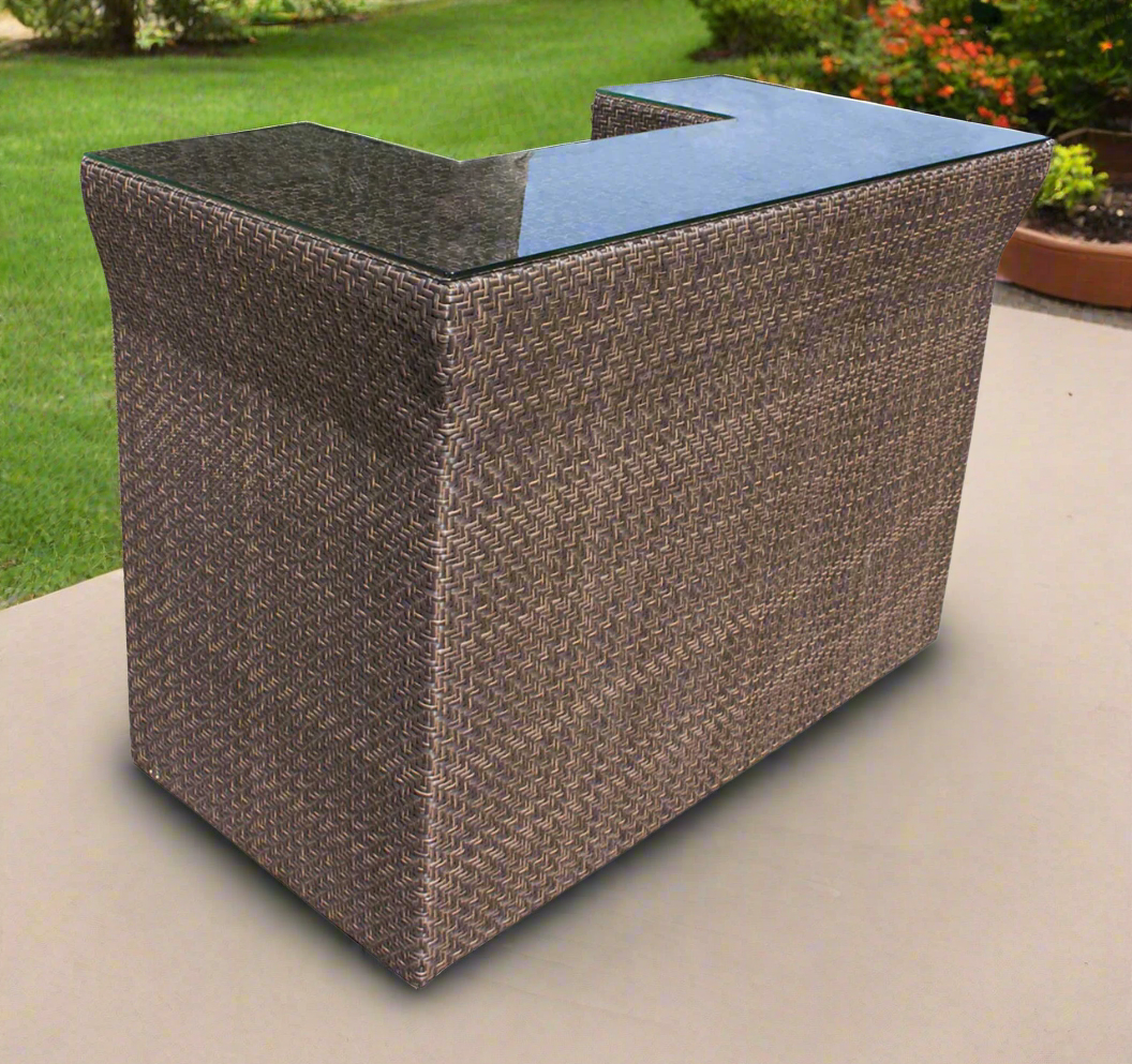 Hospitality Rattan Soho Patio Bar with Glass