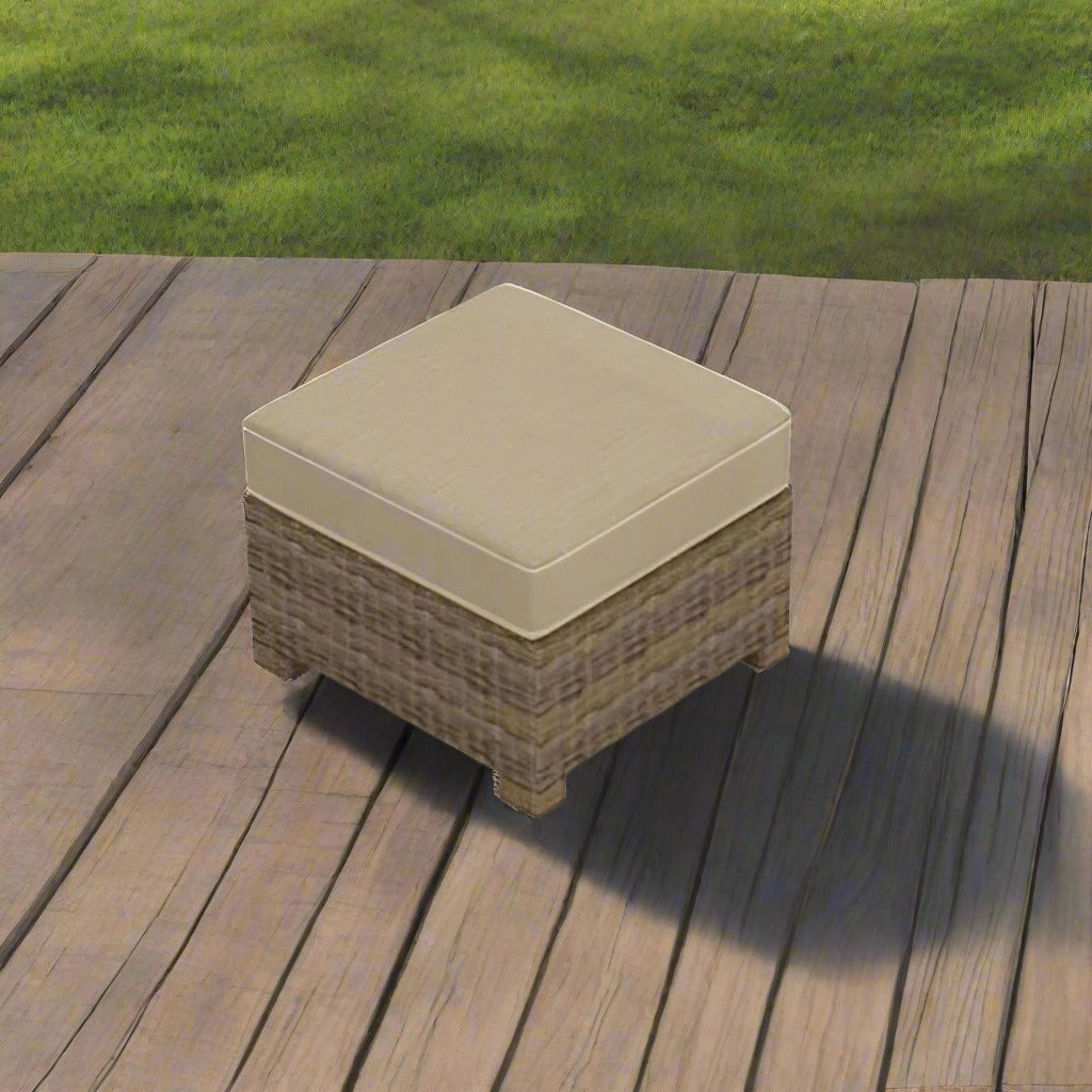 Forever Patio Cypress Square Wicker Ottoman