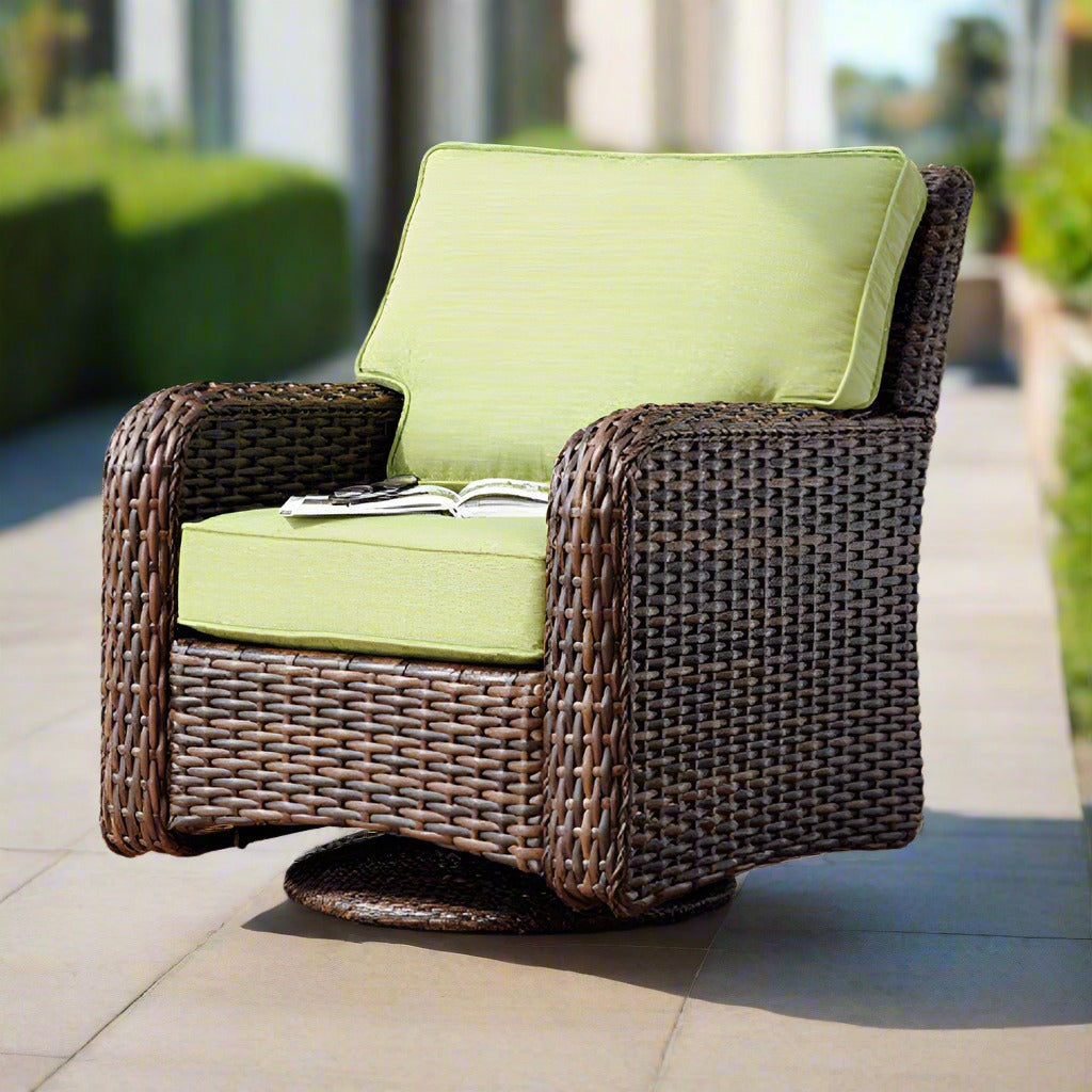 Replacement Cushions for South Sea Rattan Saint Tropez Wicker Swivel Glider
