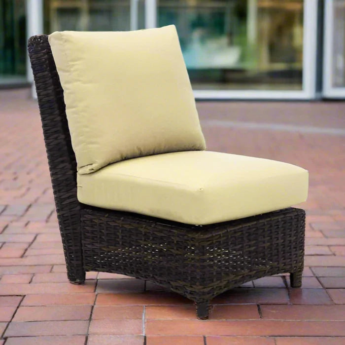 South Sea Rattan Saint Tropez Outdoor Wicker Sectional Armless