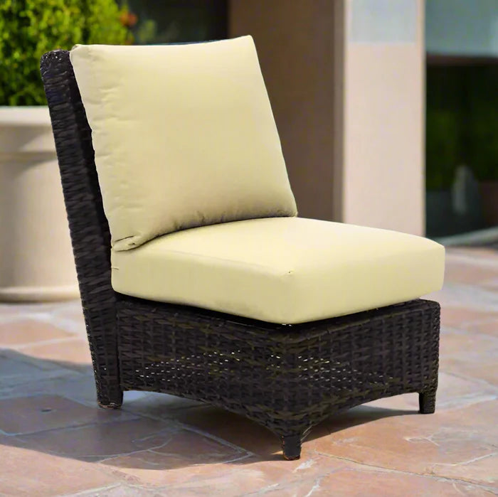 South Sea Rattan Saint Tropez Outdoor Wicker Sectional Armless