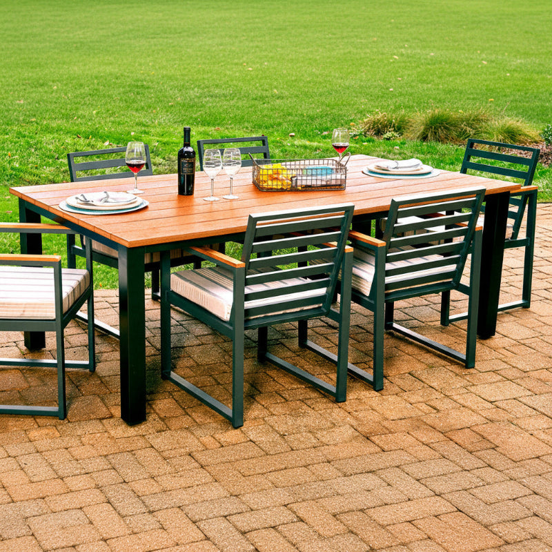Forever Patio Hanover 82' x 42" Slat Rectangle Dining Table (Chairs Not Included)