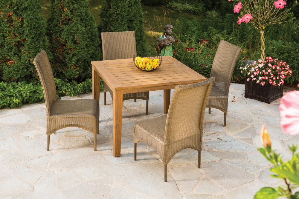 Lloyd Flanders Loom High Back Armless Dining Chair