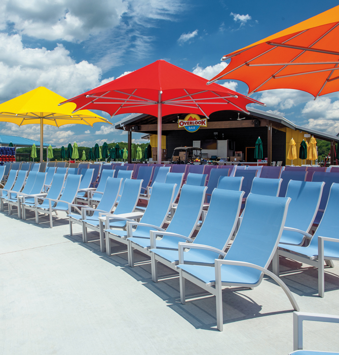 Telescope Casual Kendall Sling Stacking Chat Height Chair