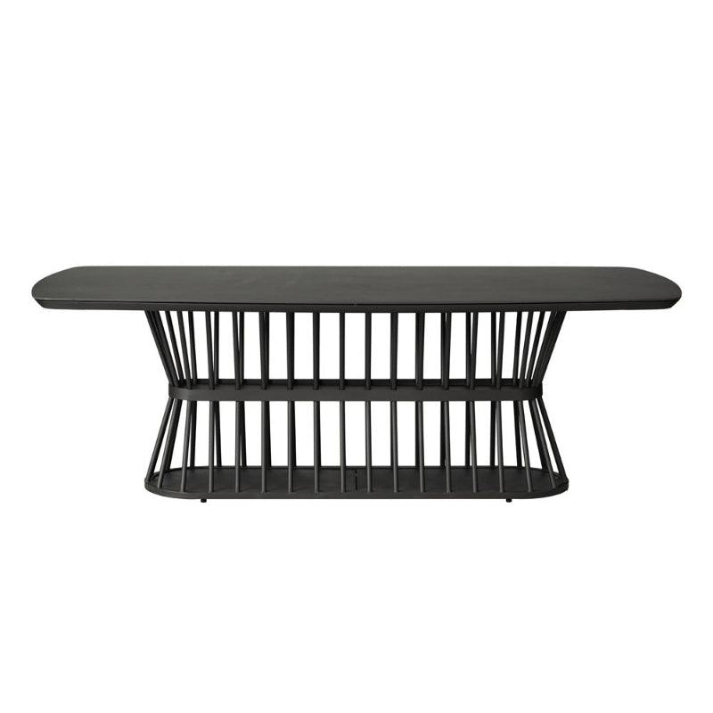 Lloyd Flanders Escape Aluminum 86.5" Boat Shaped Dining Table