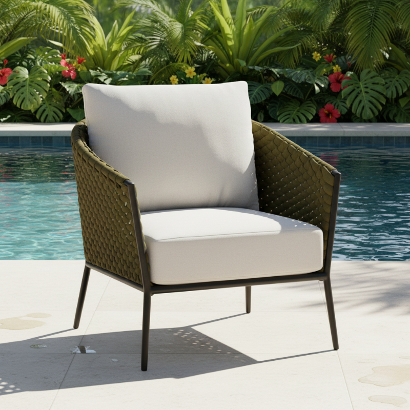Lloyd Flanders Escape Aluminum Lounge Chair
