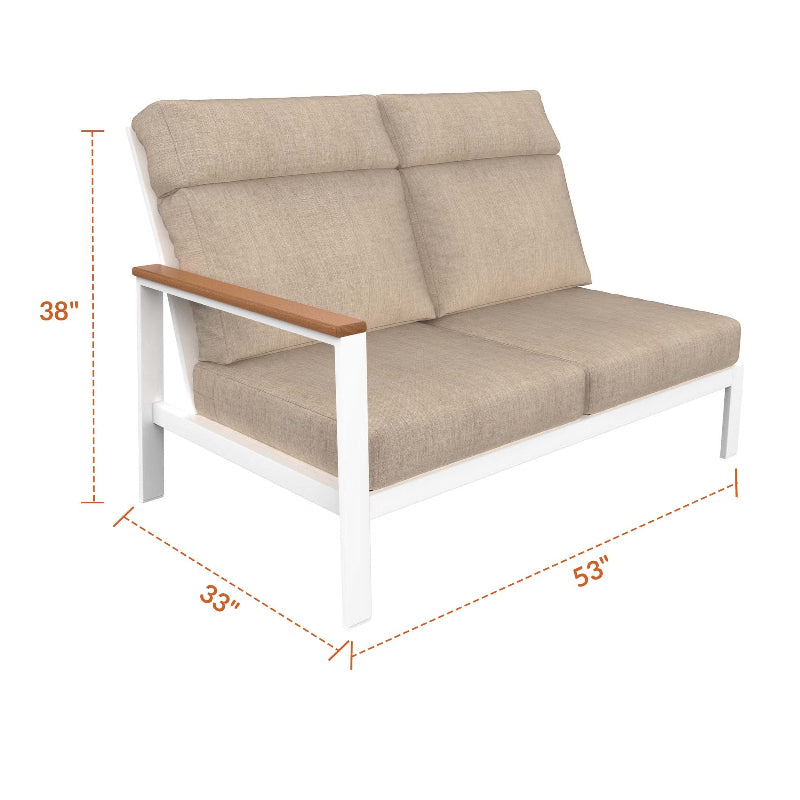 NorthCape International Ashford Patio Sectional Right Arm Loveseat