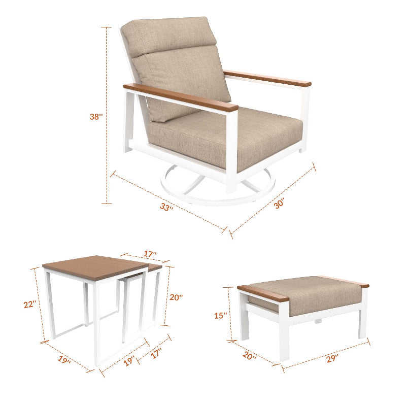 NorthCape International Ashford 8-Piece Ultimate Patio Set