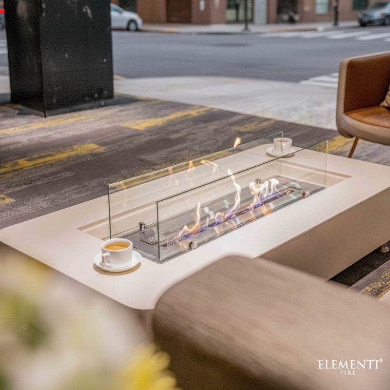 Elementi Sydney 30" Rectangle Concrete Ethanol Fire Table (ON SALE)